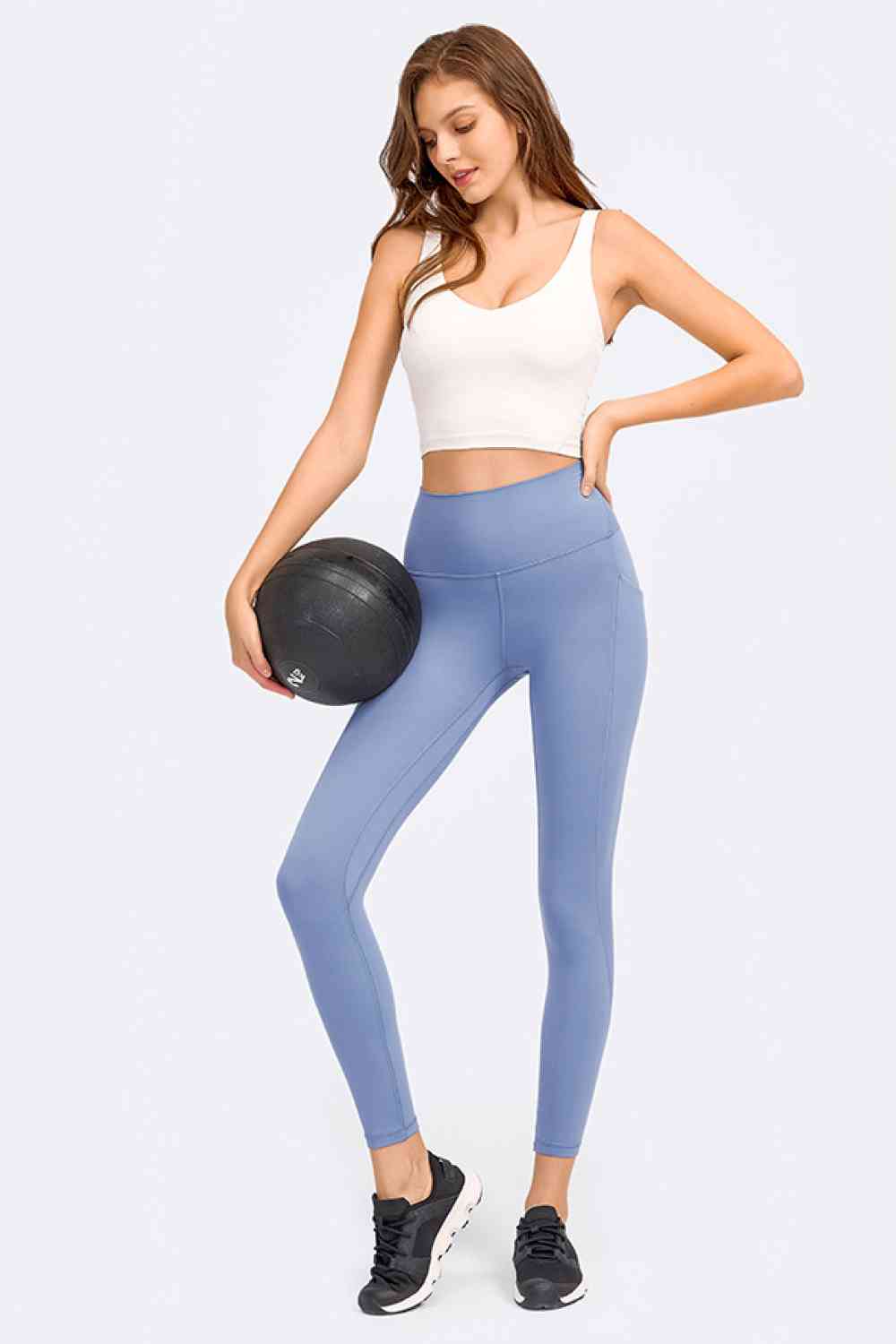 SHE REBEL - Deep V-Neck Crop Sports Bra | Available in 5 Colors